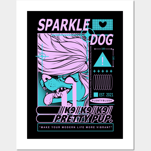 SPARKLEDOG EYESTRAIN - ALT Wall Art by Plentyblush